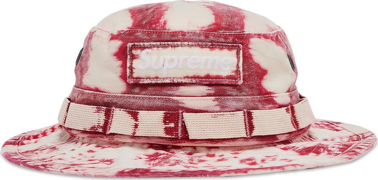Supreme Bleached Chino Boonie 'Red'