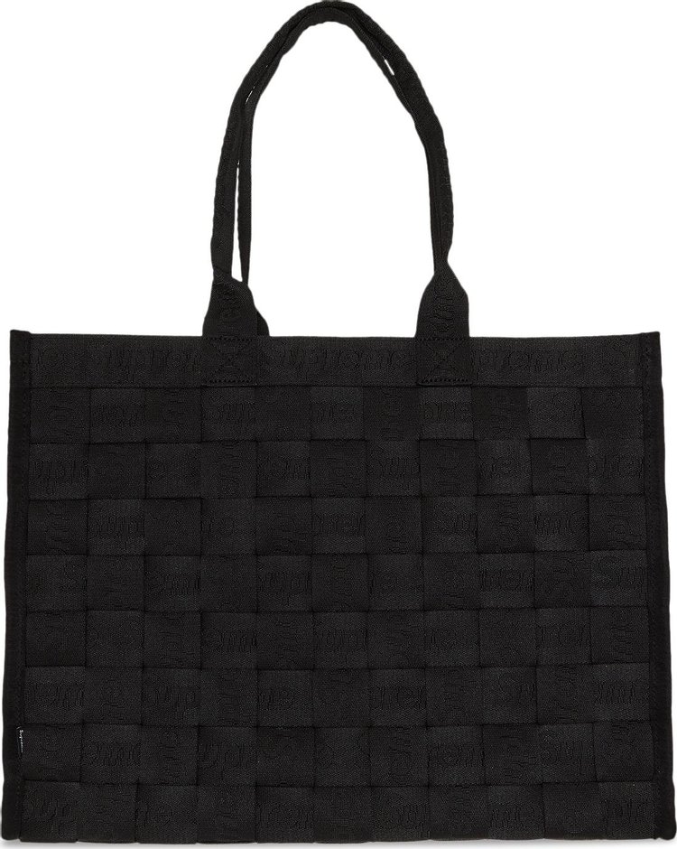 Supreme Woven Tote Black