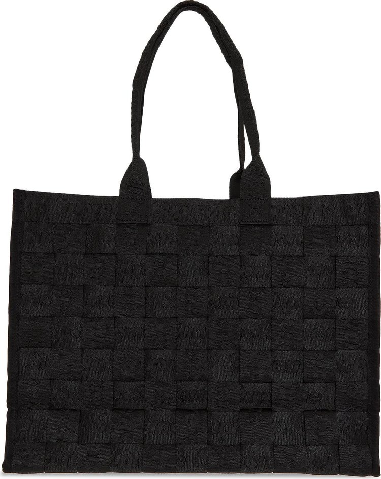 Supreme Woven Tote Black