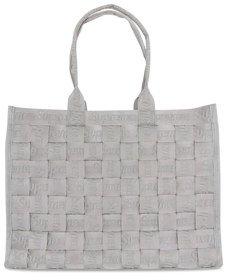 Supreme Woven Tote Grey