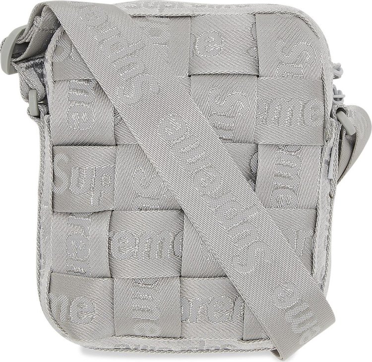 Supreme Woven Shoulder Bag Grey