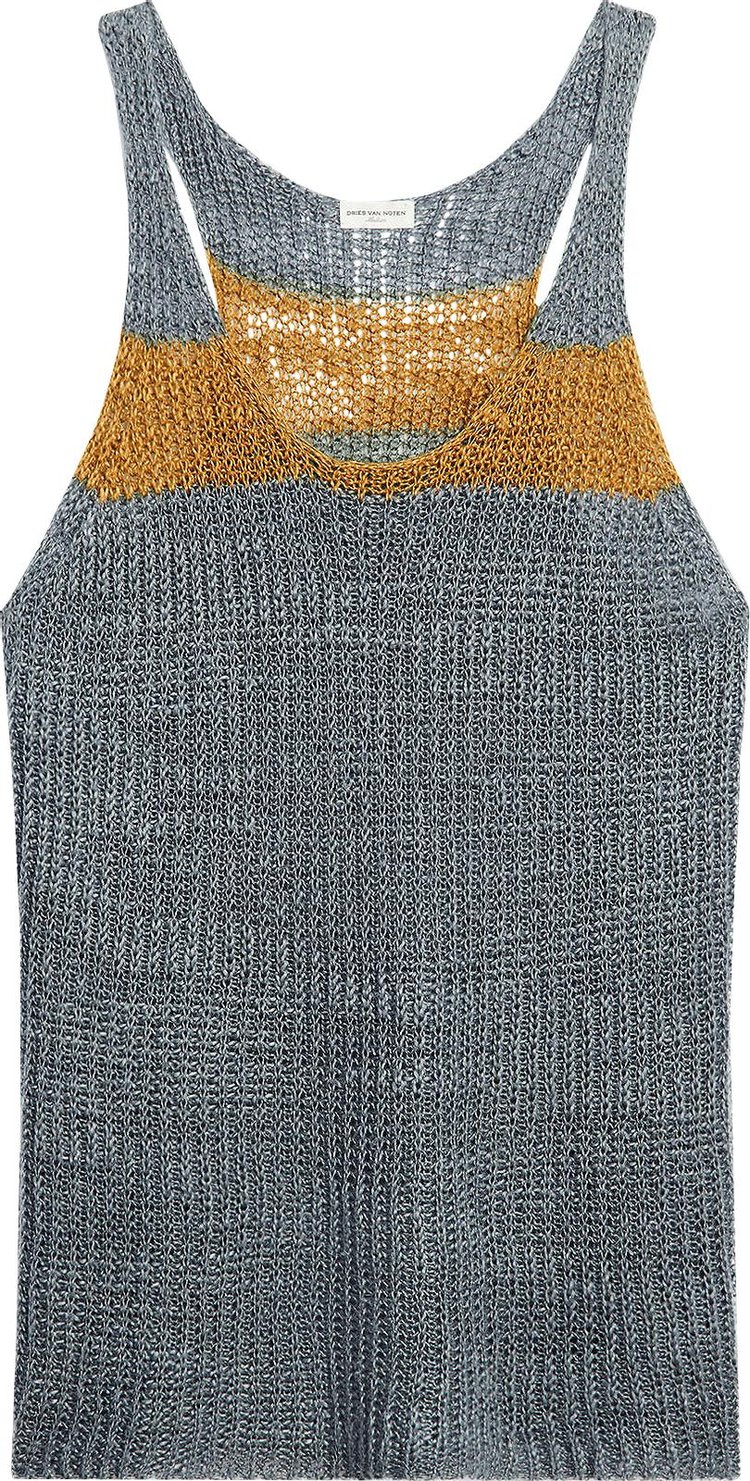 Dries Van Noten Milky Knit Tank Grey