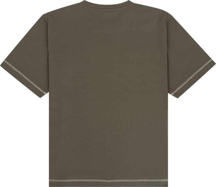 Craig Green Flatlock Stripe T Shirt Olive