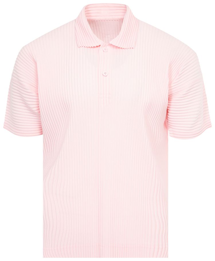 Issey Miyake Short Sleeve Shirt Light Pink