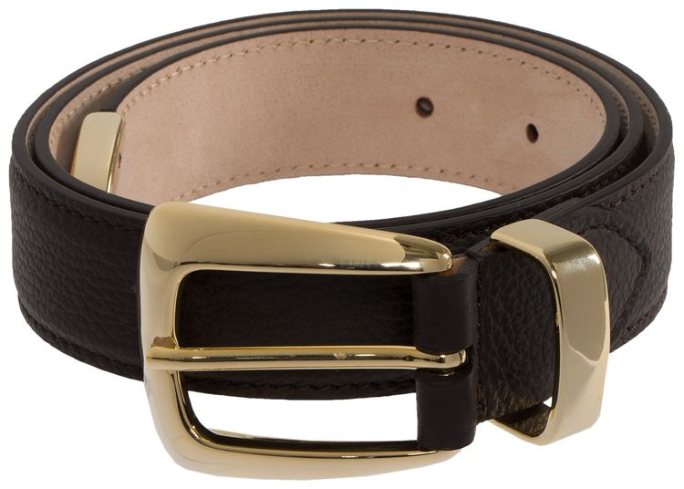 Khaite Benny Belt Dark Brown