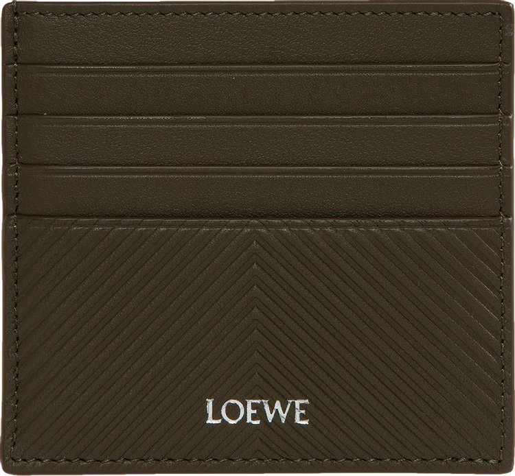 Loewe Open Cardholder Dark Khaki Green