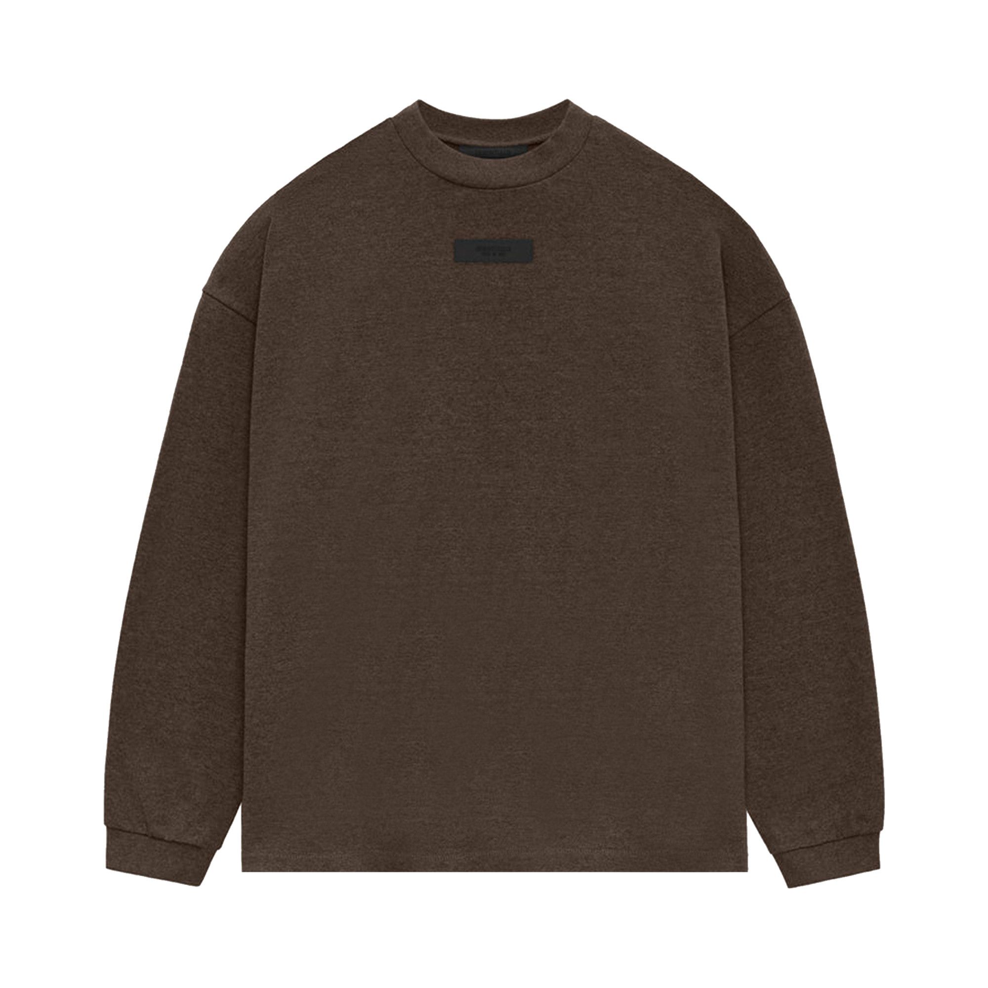 Buy Fear of God Essentials Long-Sleeve Tee 'Heather Wood