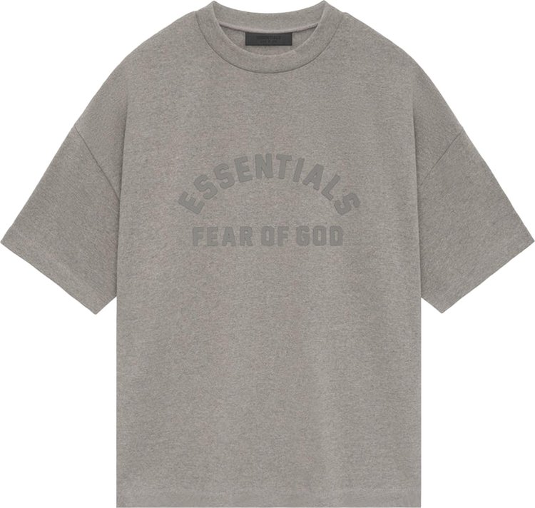 Fear of God Essentials Heavy Short Sleeve Tee Heather Grey