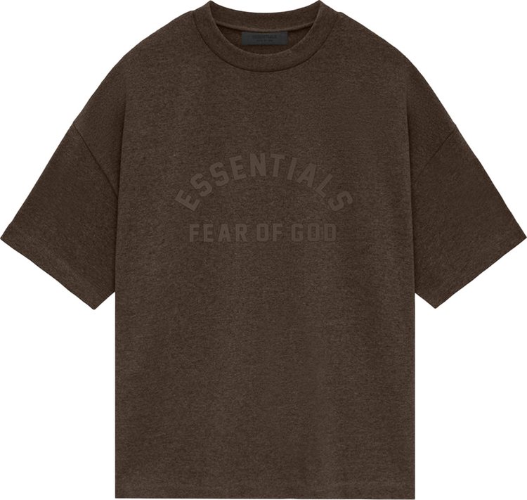 Fear of God Essentials Heavy Short Sleeve Tee Heather Wood