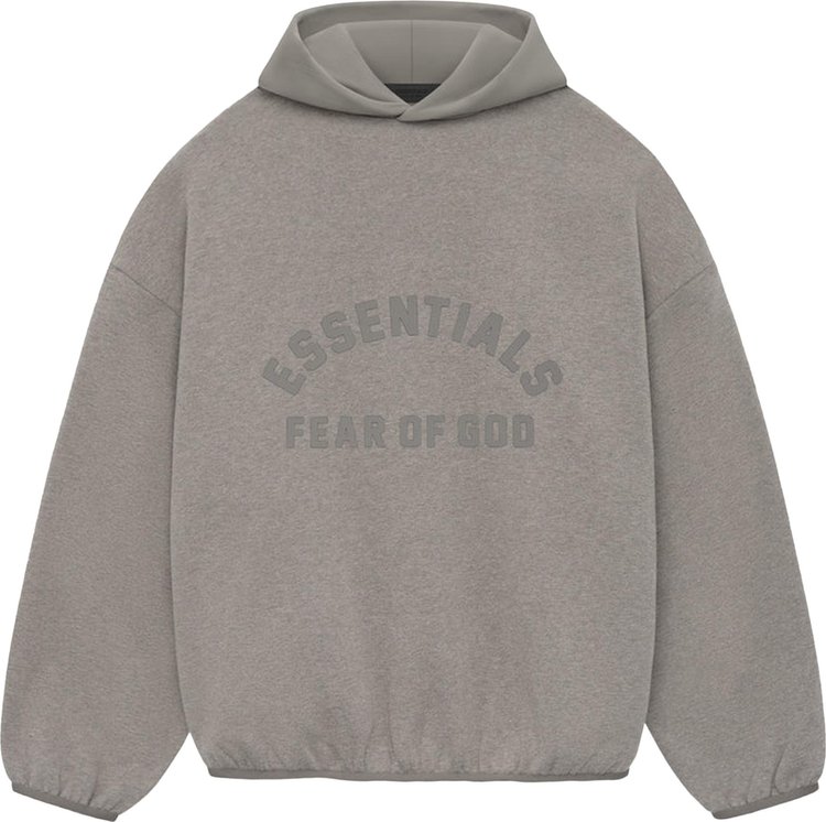 Fear of God Essentials Nylon Fleece Hoodie Heather GreyDust