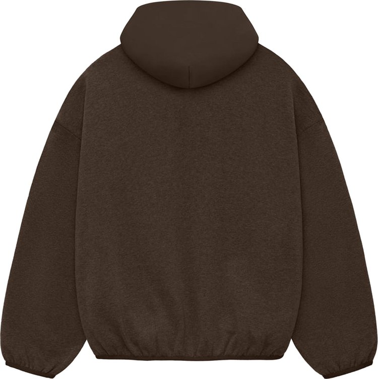 Fear of God Essentials Nylon Fleece Hoodie Heather WoodWood