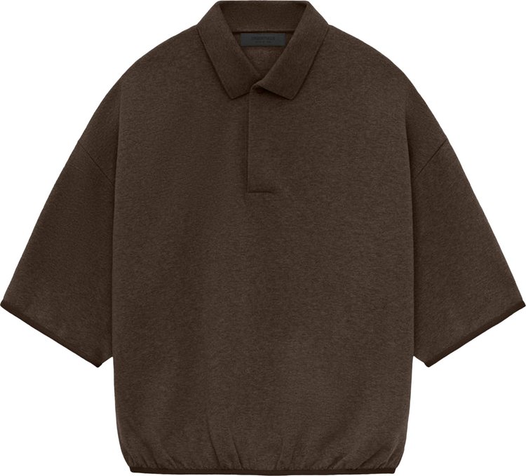 Fear of God Essentials 34 Sleeve Polo Heather Wood