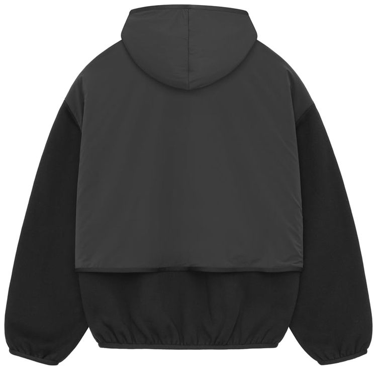 Fear of God Essentials Nylon Fleece Hooded Sweatshirt Black