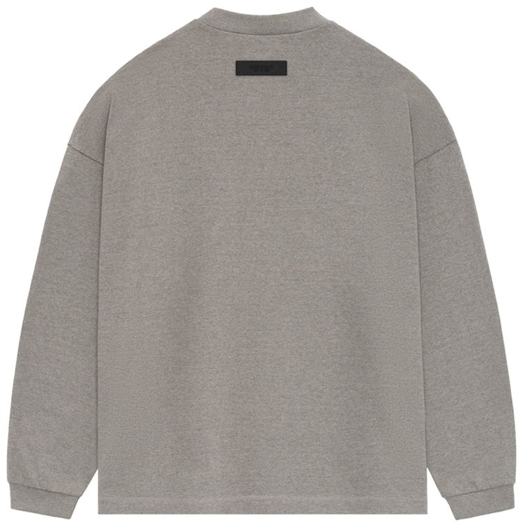 Fear of God Essentials Heavy Long Sleeve Tee Heather Grey