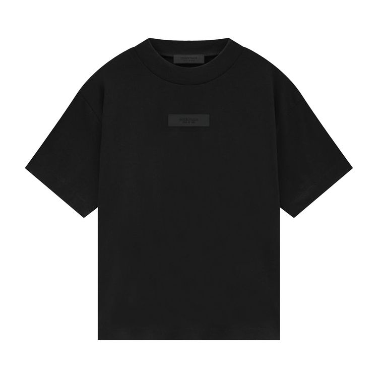 Buy Fear of God Essentials Short-Sleeve Tee 'Black' - 125SU245440FW | GOAT