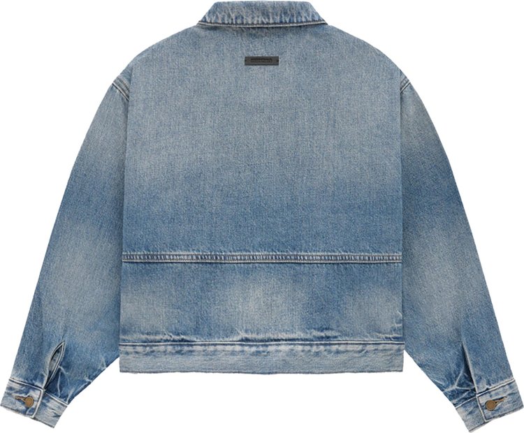 Fear of God Essentials Kids Denim Jacket Medium Wash