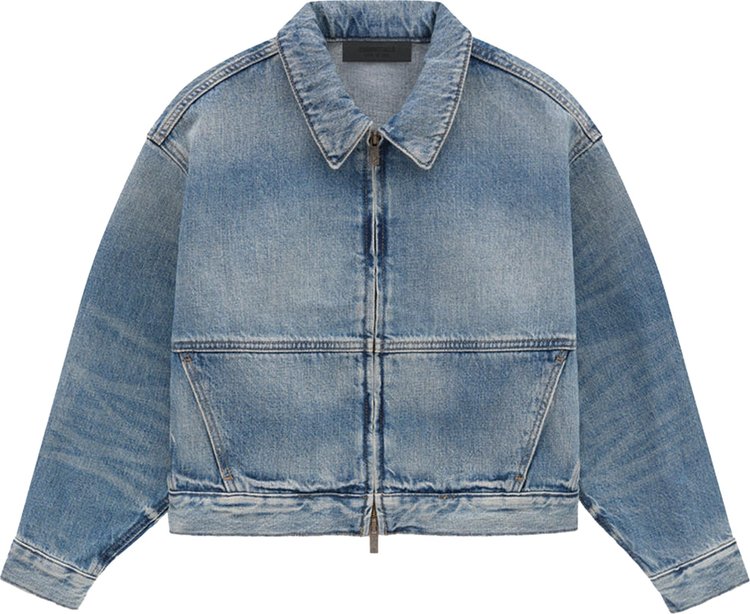 Fear of God Essentials Kids Denim Jacket Medium Wash