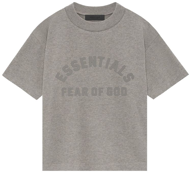 Fear of God Essentials Kids Short Sleeve Tee Heather Grey