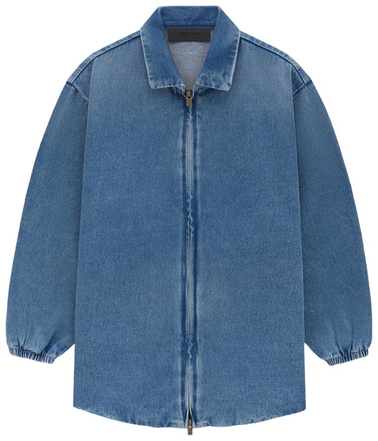 Fear of God Essentials Kids Denim Overshirt Medium Wash