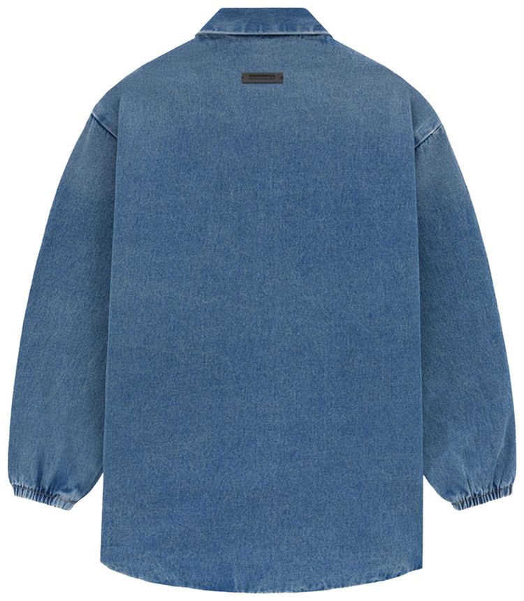 Fear of God Essentials Kids Denim Overshirt Medium Wash