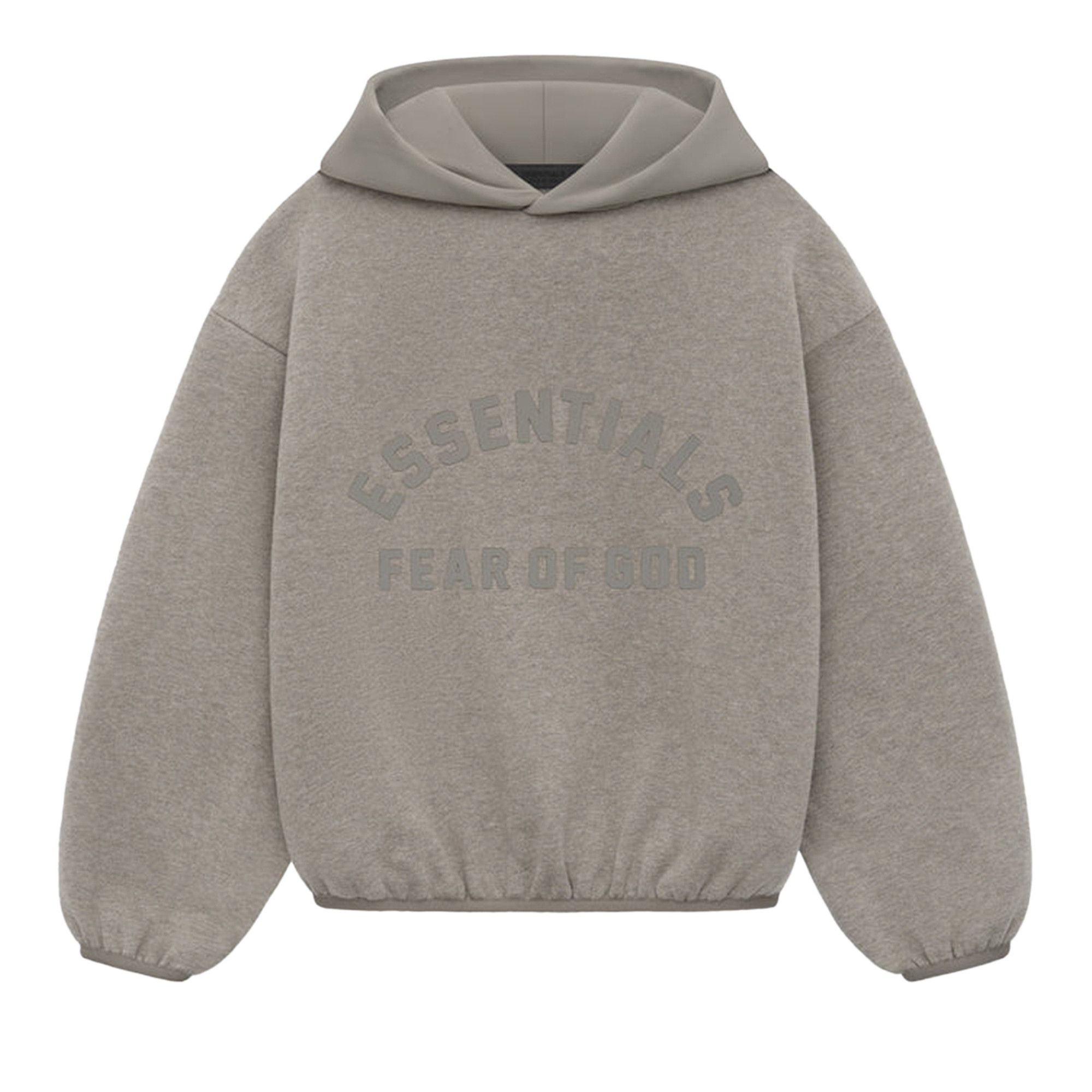 Size 10 Fear of God Essentials Kids Hoodie Dust Heather Grey
