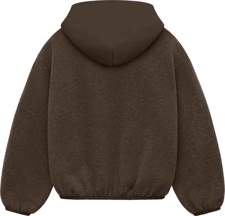 Fear of God Essentials Kids Hoodie WoodHeather Wood