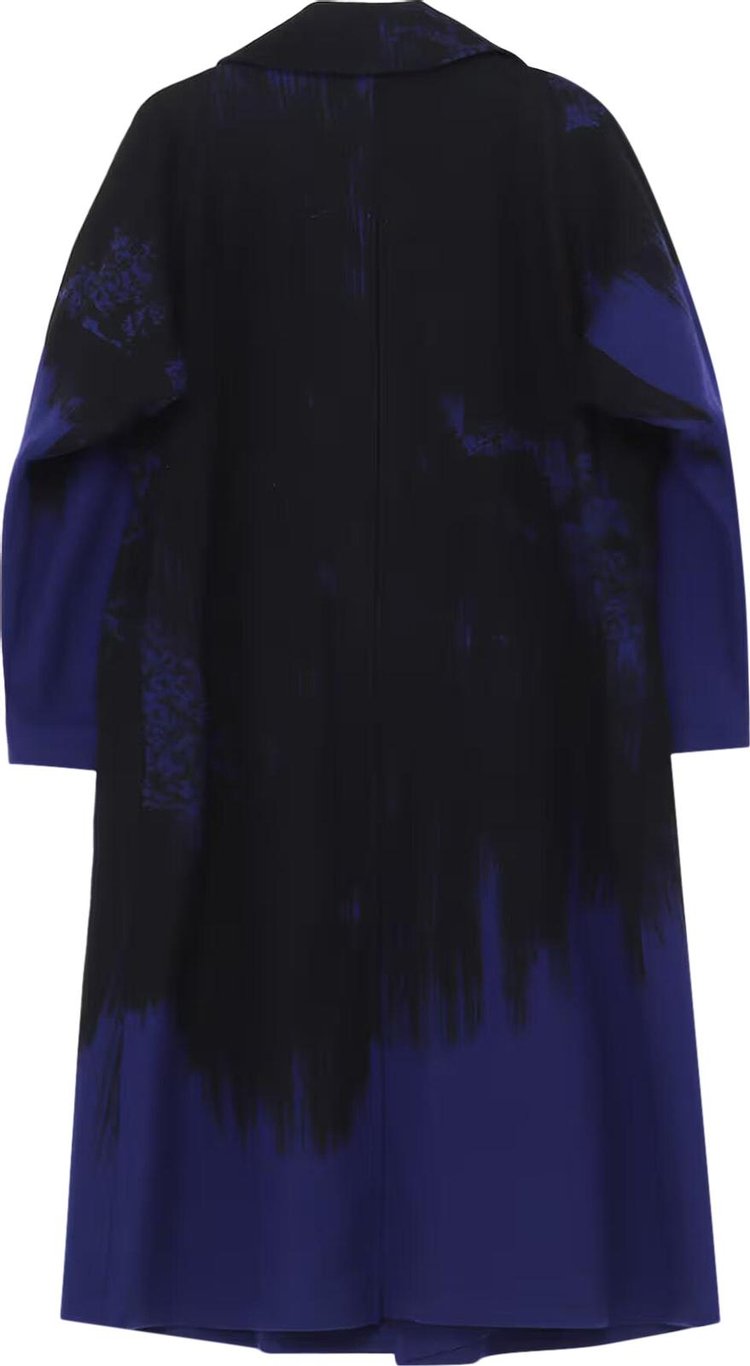 Ys Designed Sleeve Coat Blue