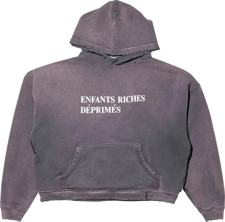 Enfants Riches Deprimes Classic Logo Hoodie Sun Faded Black