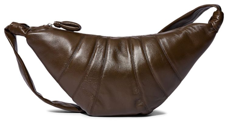 Lemaire Soft Nappa Medium Croissant Bag Dark Tobacco