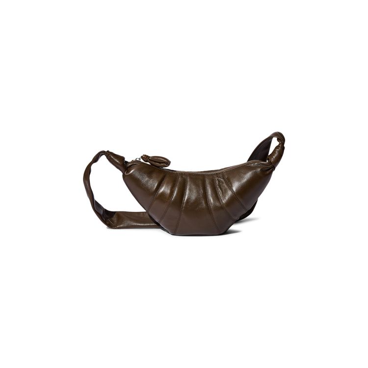 Lemaire Soft Nappa Small Croissant Bag Dark Tobacco