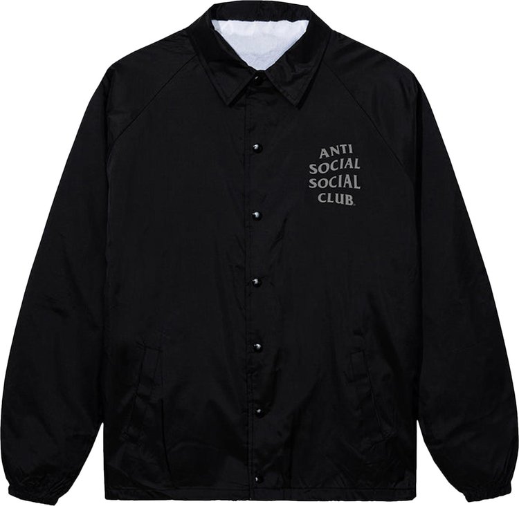 Anti Social Social Club Mind Games Reflective Jacket Black