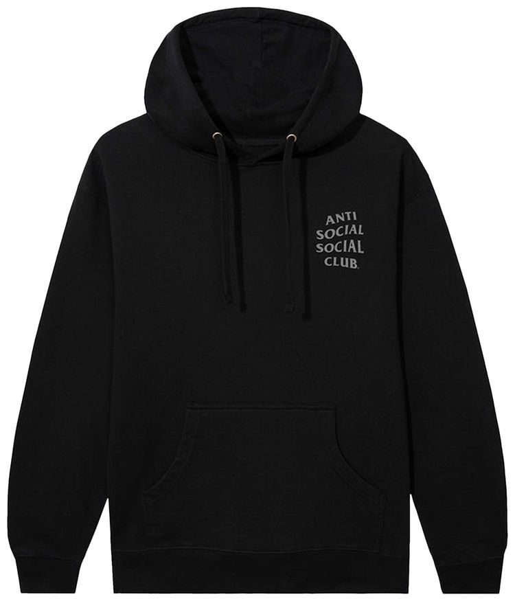 Anti Social Social Club Mind Games Reflective Hoodie Black