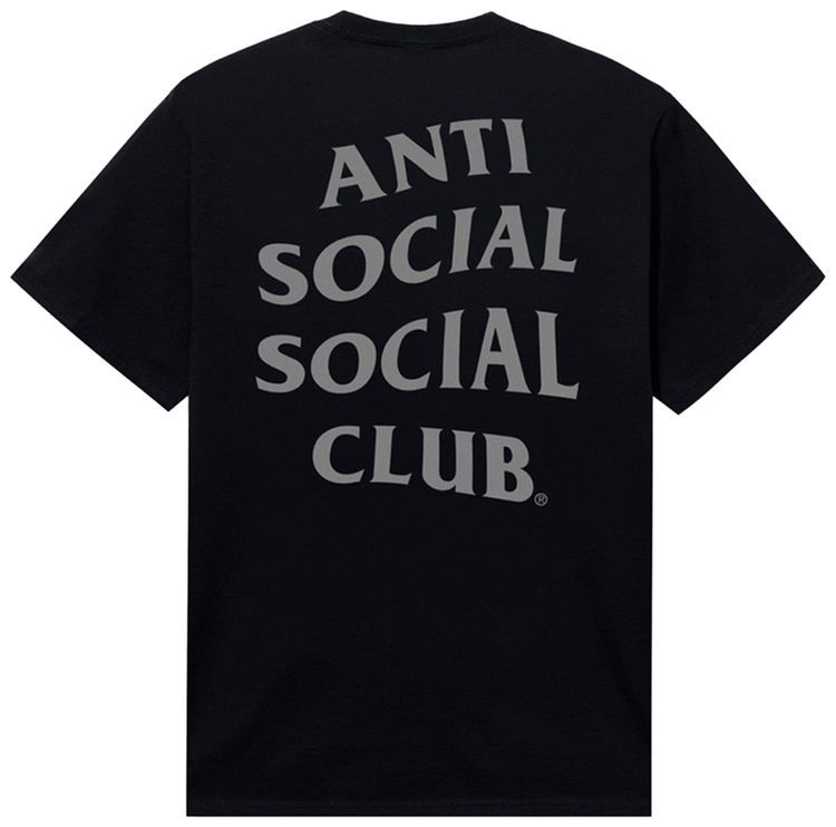 Anti Social Social Club Mind Games Reflective Tee Black