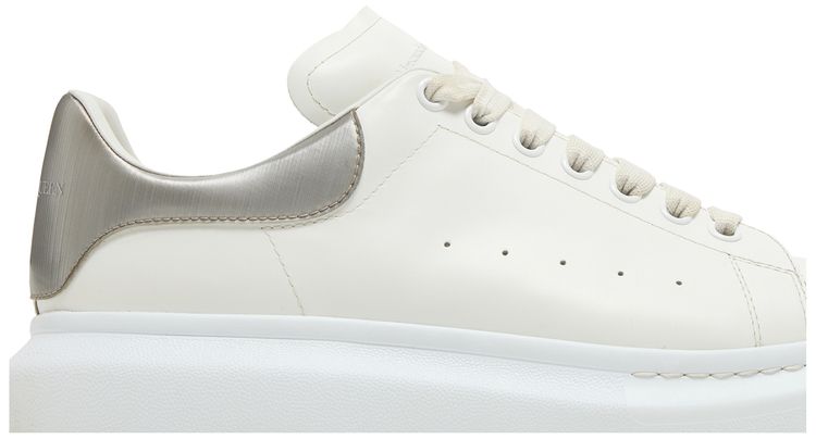 Alexander McQueen Oversized Sneaker White Metallic Platinum