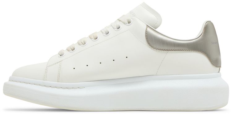 Alexander McQueen Oversized Sneaker White Metallic Platinum