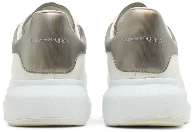 Alexander McQueen Oversized Sneaker White Metallic Platinum