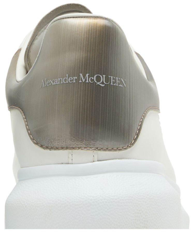 Alexander McQueen Oversized Sneaker White Metallic Platinum
