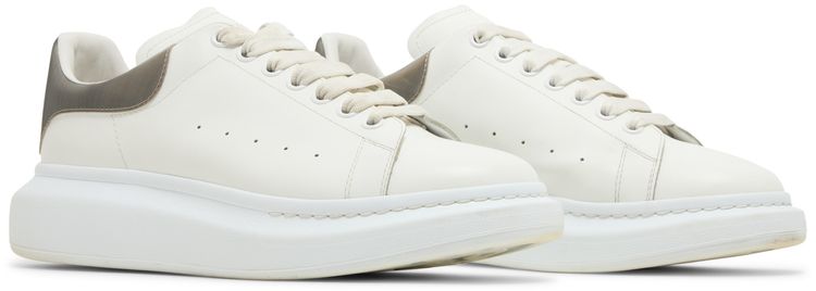 Alexander McQueen Oversized Sneaker White Metallic Platinum