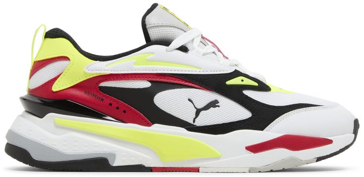 Puma RS Fast Limits   White Safety Yellow