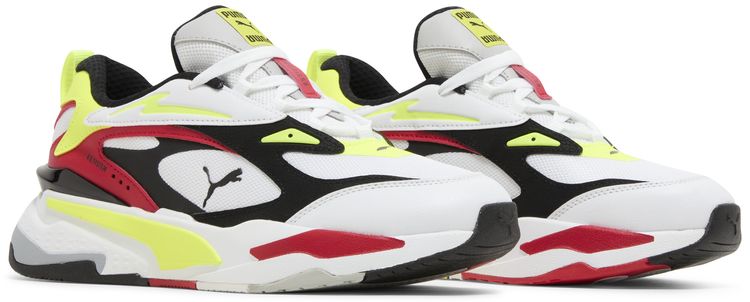 Puma RS Fast Limits   White Safety Yellow