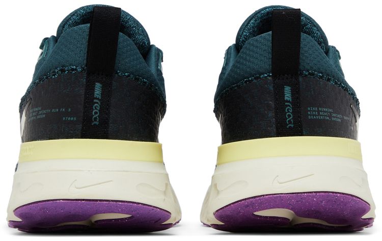 Nike React Infinity Run Flyknit 3 Mineral Teal Polka Dots