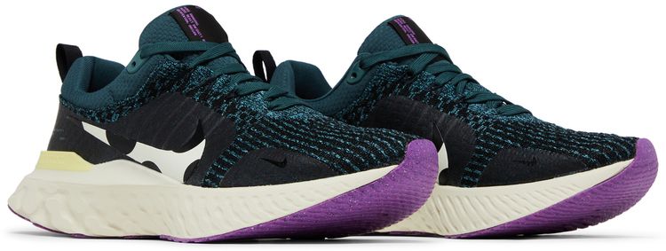 Nike React Infinity Run Flyknit 3 Mineral Teal Polka Dots