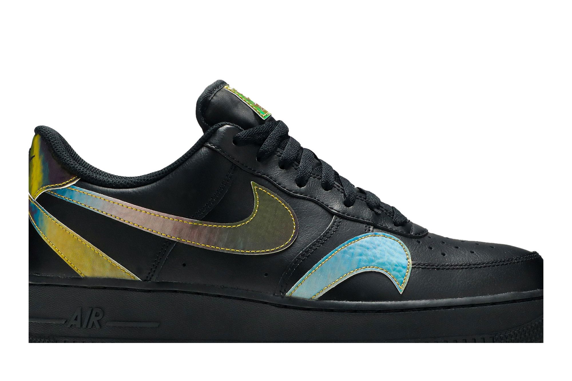 Black air force 1 yellow swoosh store