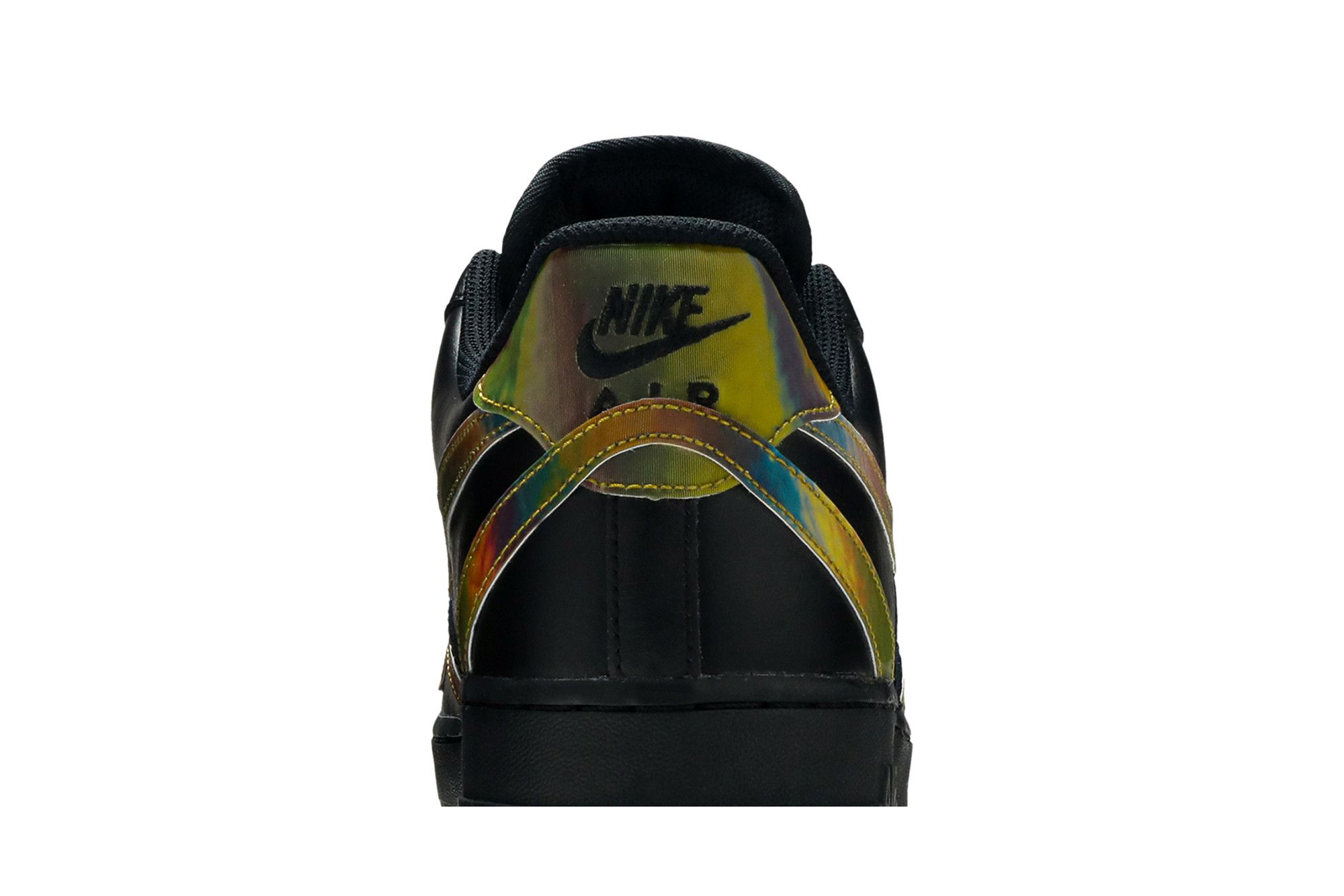 nike air force 1 misplaced swoosh black