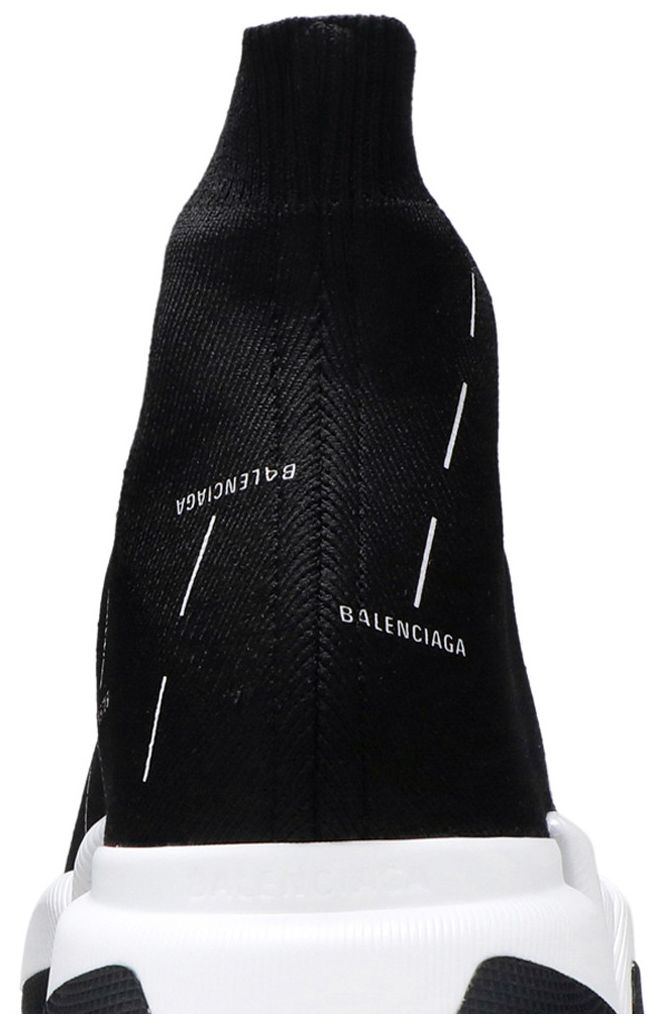 Balenciaga Speed 20 Sneaker Black Logo Licence Printed