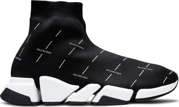 Balenciaga Speed 2.0 Sneaker 'Black Logo Licence Printed'