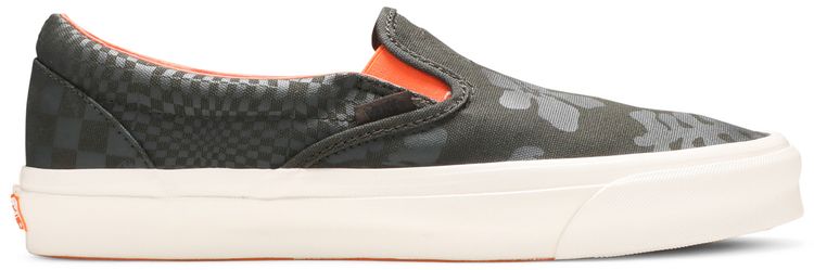 Porter Yoshida  Co x Vans OG Classic Slip On LX Forest Night Floral Checkerboard