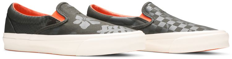 Porter Yoshida  Co x Vans OG Classic Slip On LX Forest Night Floral Checkerboard