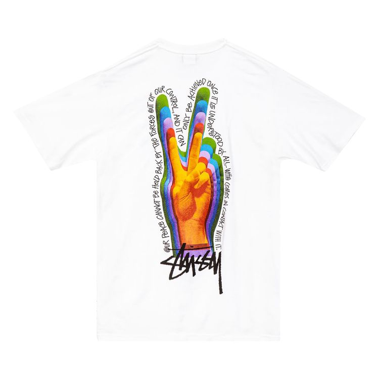 Stussy Peace Sign Tee White