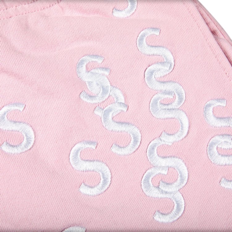 Supreme Embroidered S Sweatshort Light Pink